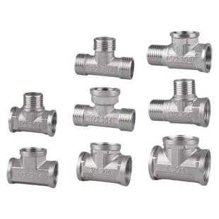 4分不锈钢三通变径异形内牙外丝三通接头一分二6分1寸水暖管配件