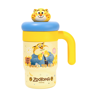 迪士尼疯狂动物城豹警官周边儿童保温杯男女生生日礼物水杯伴手礼