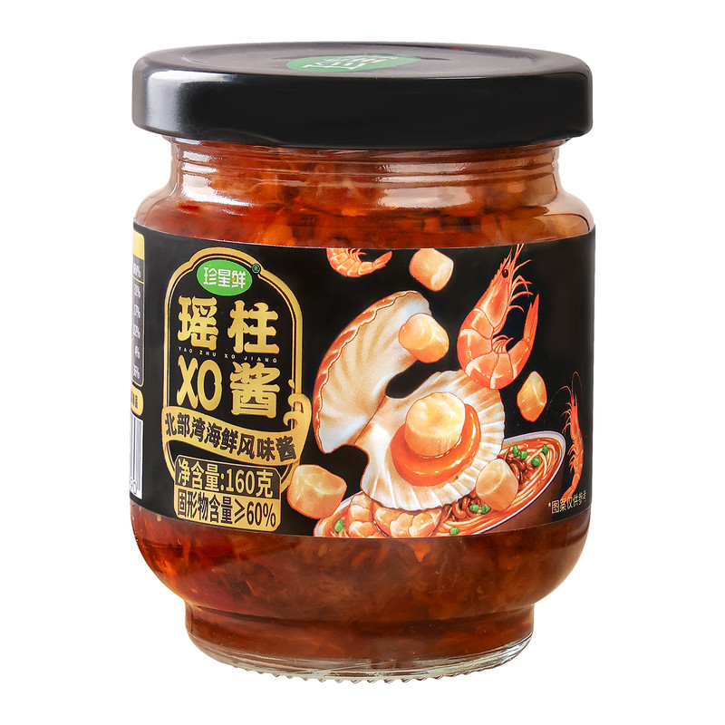 珍星鲜瑶柱酱干贝xo酱160克x4瓶