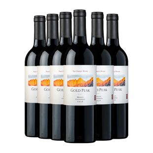 姚明·金峰梅洛干红葡萄酒整箱 加州原瓶进口红酒 官方旗舰店正品