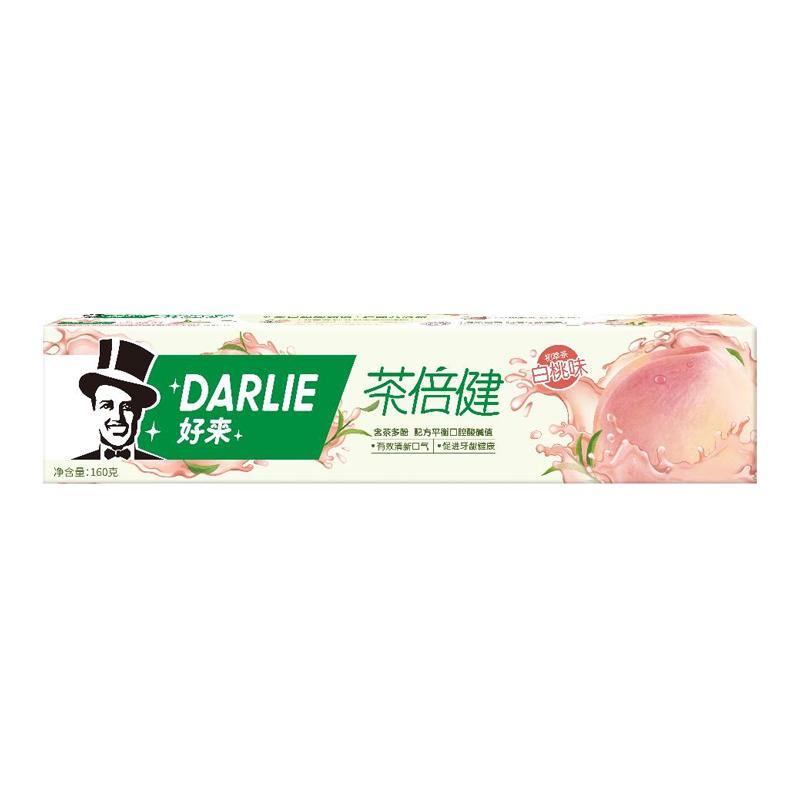 好来茶倍健白桃味去口臭含氟牙膏