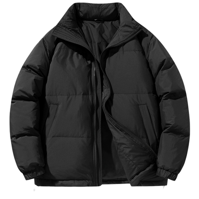 冬季90白鸭绒简约加厚羽绒服男女