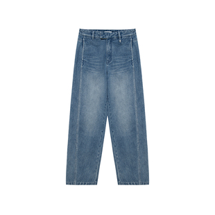 MESUX米岫26春VTG水洗立体显瘦微锥宽松纯棉牛仔裤MOSUR403