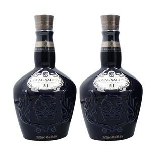 欧洲直邮royal salute皇家礼炮威士忌40%700ml原装进口洋酒-2瓶装