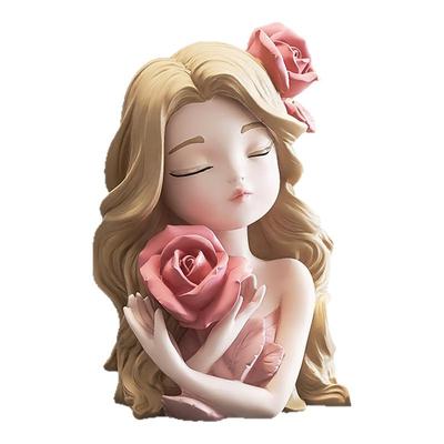 安妮拾光捧花女孩存钱罐生日礼物