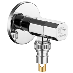 潜水艇洗衣机水龙头家用自动止水阀全铜46分直通水嘴角阀开关专用