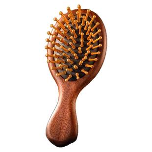 气垫梳子气囊按摩梳头皮经络檀木女士专用长发头部静电脱发家用防