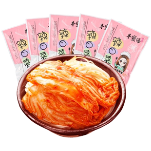 5袋装2250g韩式泡菜正宗辣白菜小咸菜下饭菜朝鲜酱菜袋装