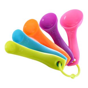 烘焙刻度计量勺五件套量克勺厨房工具 奶粉定量勺子烘培量勺盐勺