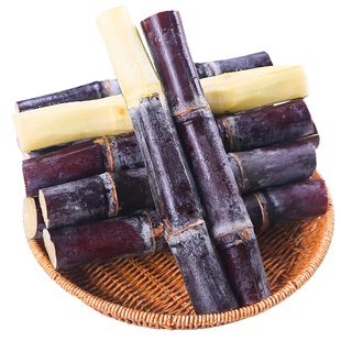 广西黑皮甘蔗9斤新鲜水果现砍榨汁去皮杆蔗甜杆果蔗脆甜中段包邮