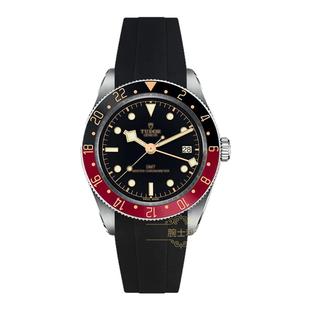 适用帝舵表带氟橡胶TUDOR碧湾1985可乐圈GMT青铜BB弧口20mm蝴蝶扣