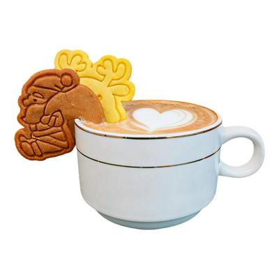 爆款圣诞节咖啡挂杯饼干