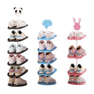 三梦儿童鞋架宝宝专用收纳窄小鞋架子多层家用门口简易可爱壁挂式