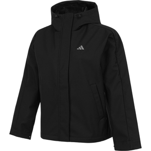 adidas阿迪达斯女子时尚休闲跑步健身连帽夹克外套KS2782