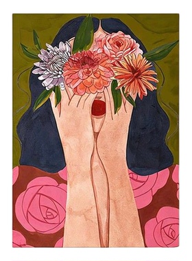 海滨午后系中古风人物装饰画