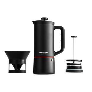 CAFEDEKONA户外咖啡壶 手冲咖啡 不锈钢摩卡法压壶冷萃壶 多功能
