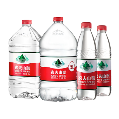 农夫山泉天然水5L大桶装整箱家用