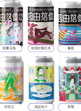 国产精酿自由落体微醺果啤组合装