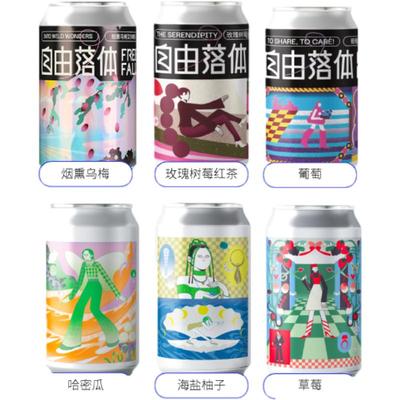 国产精酿自由落体微醺果啤组合装