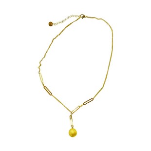 不掉色~高级有求必应磨砂小金球时尚百搭气质项链女锁骨链颈链夏