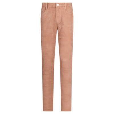 乔顿男士浅棕色修身灯芯绒休闲裤