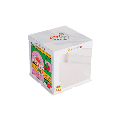 新款网红半透明生日蛋糕盒包装盒子6六8八10十12寸双层加高打包