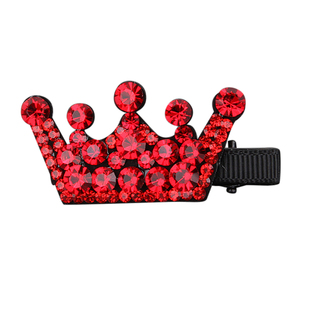 扣夹发饰合金发夹头饰耐用铁质发卡仿水晶弹簧夹精致发卡小号顶夹