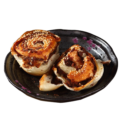 夹心豆沙面包手撕蜂蜜