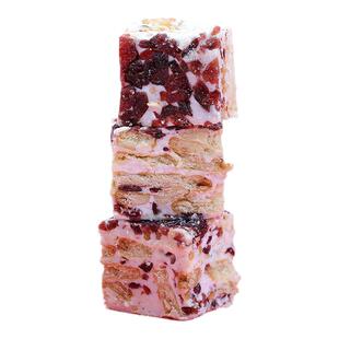 比比赞蔓越莓雪花酥喜糖婚糖牛轧糖果营养沙琪玛糕点点心零食小吃