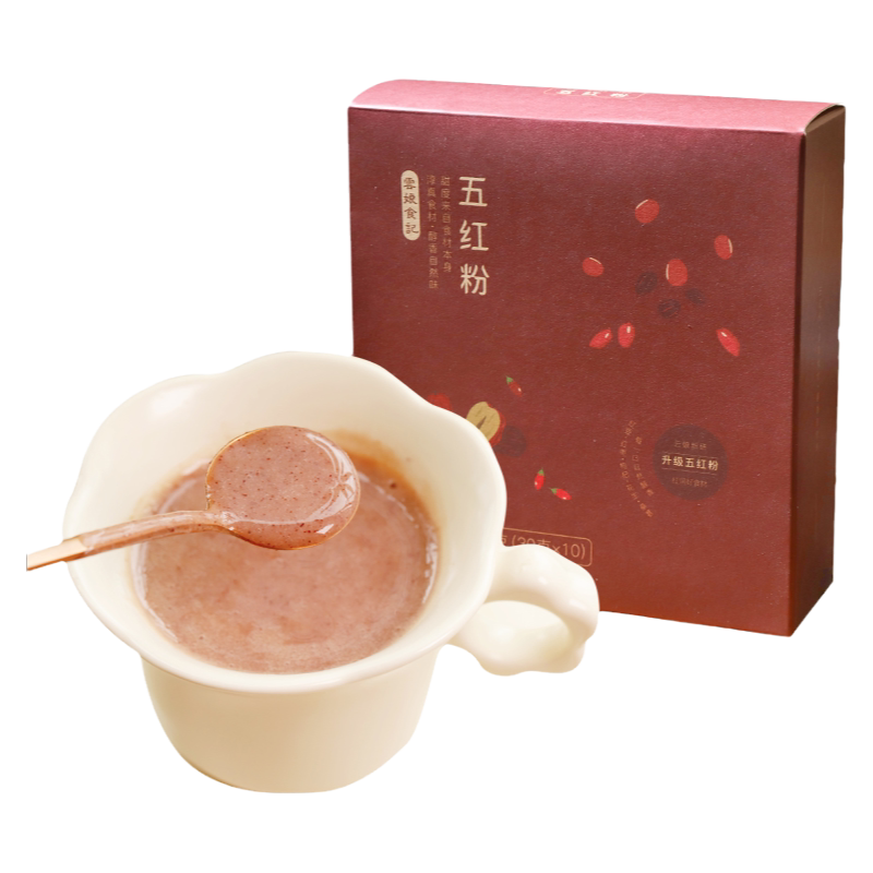 云娘食记 五红粉免煮桑葚红豆枸杞桂圆不添加白砂糖 早代餐粉10袋