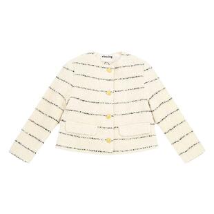 NIESSING尼辛童装秋季新款法式名媛圆领小香风高级感百搭女童外套