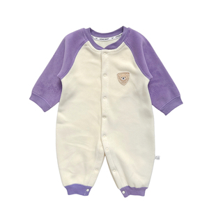婴儿保暖连体衣春秋冬季加绒婴幼儿衣服新生儿宝宝睡衣外出服冬装