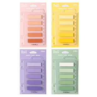 得力文具纽赛便利贴便签贴纸日光轻语系学生用高颜值创意可爱考研标签贴纸记事贴可撕彩色小条优事贴有粘性