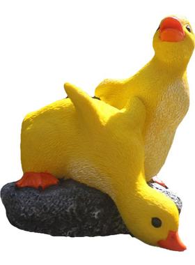 可爱水池假山仿真动物微景观树脂