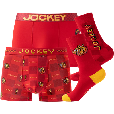 jockey内裤红品五件装