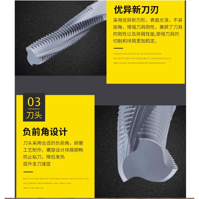 硬质合金涂层螺纹铣刀钨钢铣牙刀加长全牙铝用M4M5M6M8M10M12X1.5