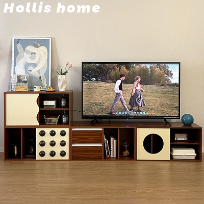【河狸宜室】中古复古电视柜小户型客厅收纳储物模块柜置物组合柜