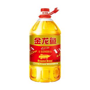 金龙鱼黄金比例食用植物调和油4L/桶食用油营养健康家用