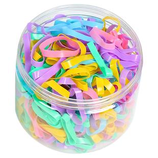 橡皮筋女扎头加粗胶圈发圈一次性高弹力耐用黑色夏季小皮套头绳