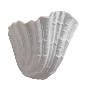 法式贝壳壁灯创意卧室床头灯客厅背景墙走廊楼梯间艺术明装石膏灯