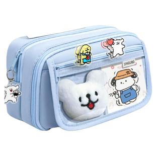 可爱小狗！9层大容量笔袋2026新款女生高颜值ins风文具盒女孩款小学生初中生铅笔盒文具袋男生男孩儿童一年级