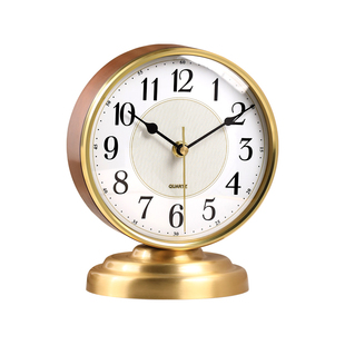 欧式复古座钟客厅2026新款高端轻奢高级摆台式老式桌面时钟表摆件