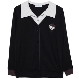 艾依琪格大码女装冬装2025新款胖mm气质衬衣领显瘦上衣胖妹妹长袖