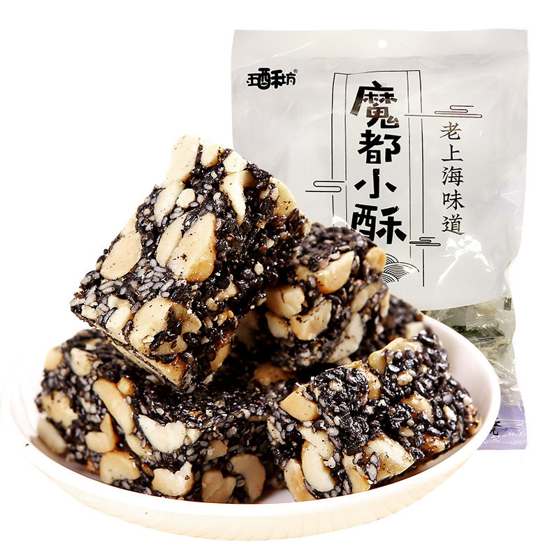 五酥坊休闲零食黑芝麻酥