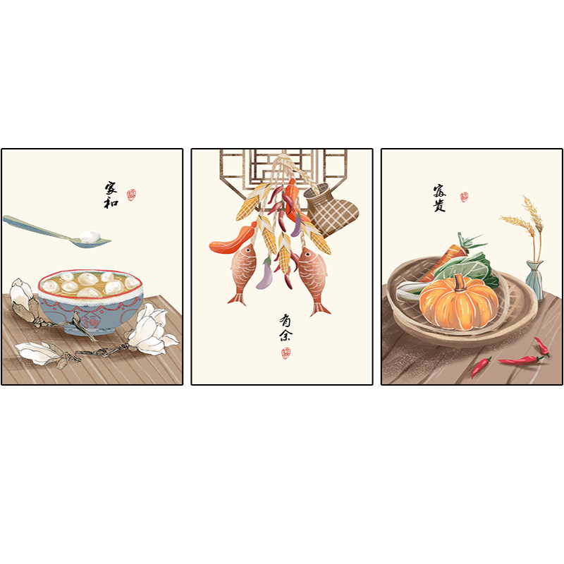晶瓷餐厅装饰画饰美轩铝合金框