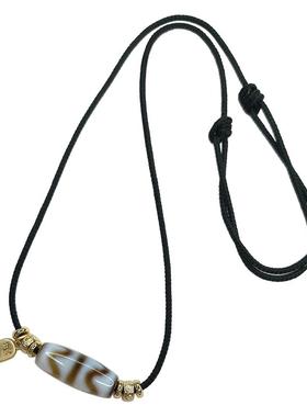 虎牙天珠项链男女情侣文玩