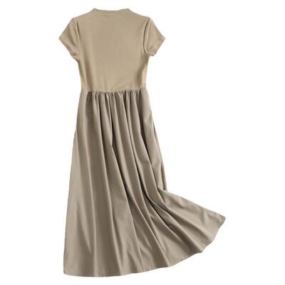 新款短袖T恤裙气质感长裙连衣裙