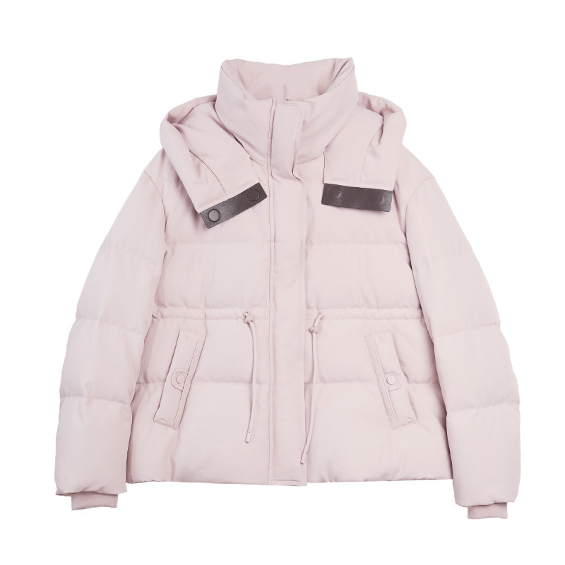 ELLE90白鸭绒连帽茧型羽绒服