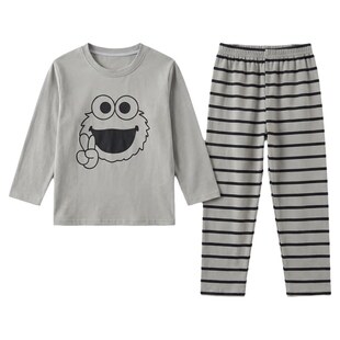 男童睡衣春秋季酷帅小学生长袖中大童家居服新款儿童卡通可爱套装