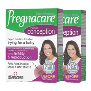 香港直发英国进口备孕孕早期叶酸片女士孕妇黄金维生素营养品2件